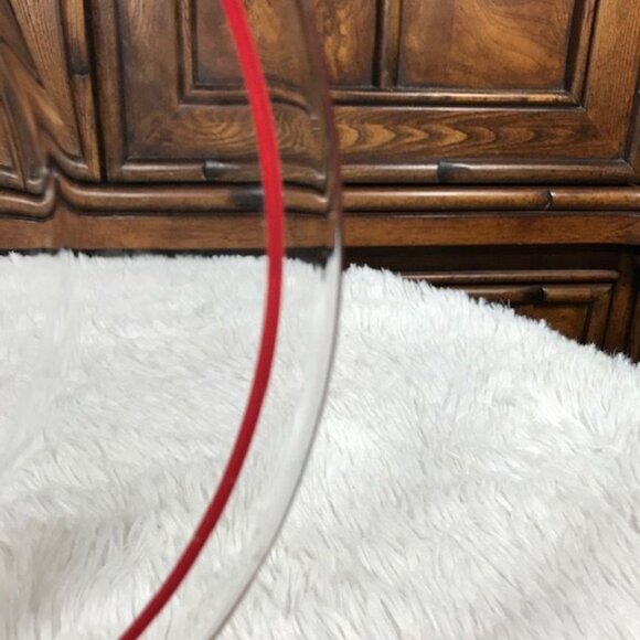 NWOT Set of 6 Vintage Coca-Cola Red Ring Coca-Cola Glass Plates - Picture 5 of 11